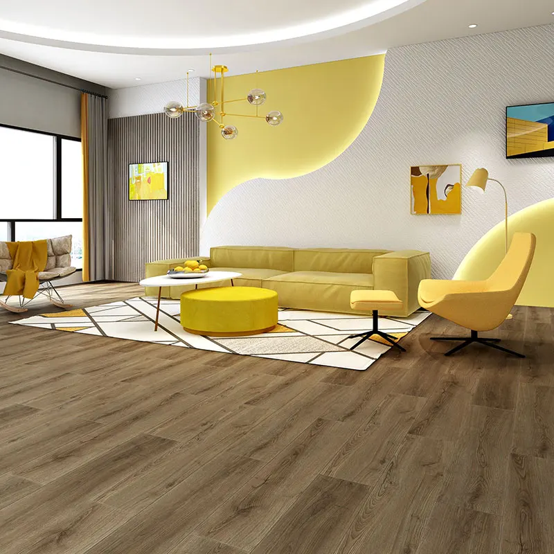 Waterproof Wood Grain 7mm 8mm 9mm 12mm Pvc Click Lock Laminate Flooring