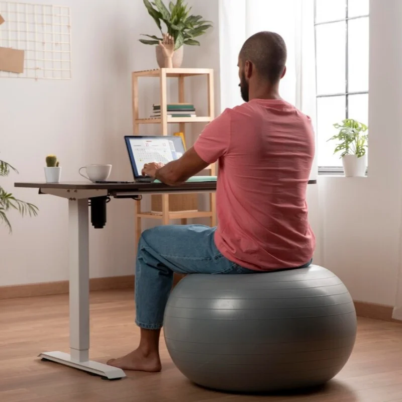 Anti burst Yoga Ball 55cm exercise ball Round Gym Ball for Birthing Swiss Stability Fitness Office