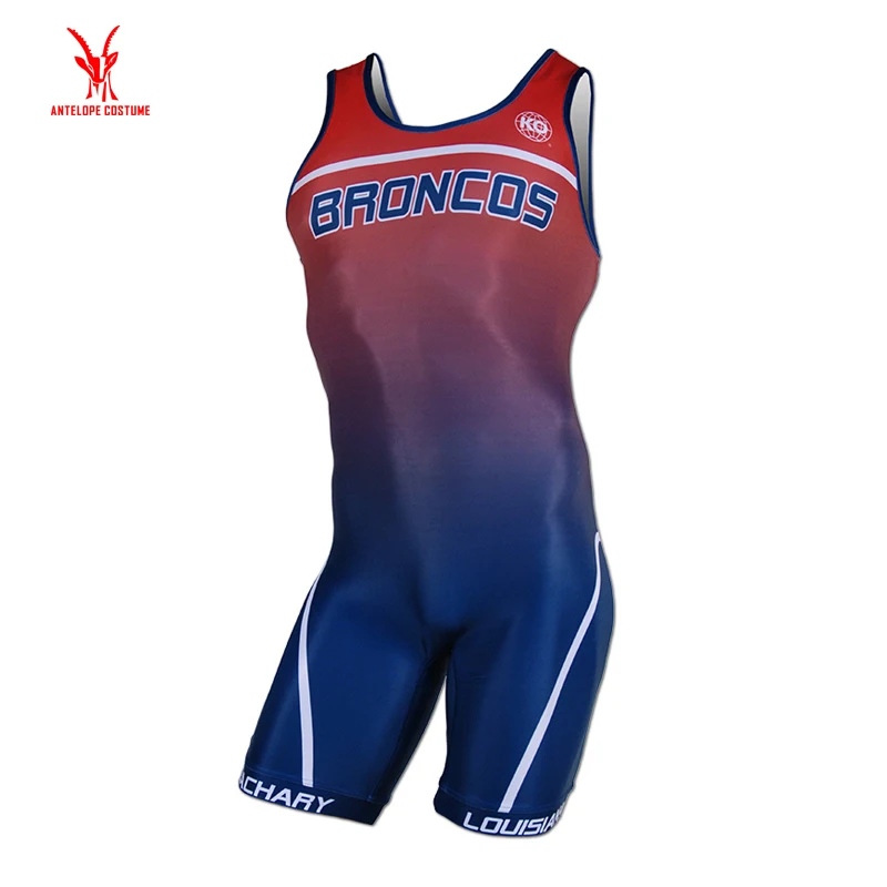 Cheap Custom China Sublimation Youth Wrestling Singlets Boys Wrestling Singlet Design
