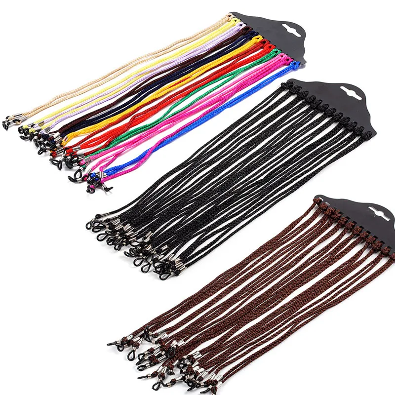 12-Piece Set Eyeglass Chain Nylon Non-Slip Glasses Cord for Sunglasses, Reading Glasses