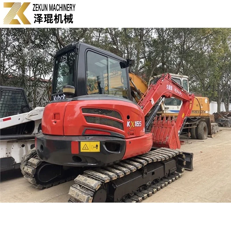 Мини-экскаватор трактор 6 Тонн Подержанный Kubota 165 экскаватор KX165 KX165-5
