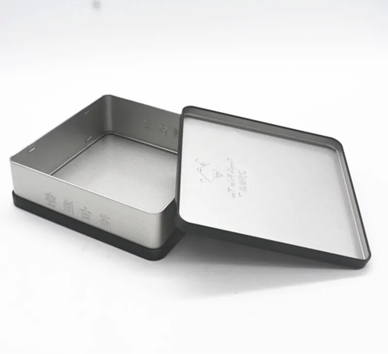 
customised mixed custom christmas music rectangle aluminum big storage tin box 