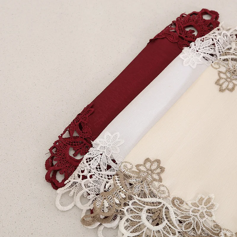 Buti New simple lace table runner candlelight dinner arrangement decorative classical table runner