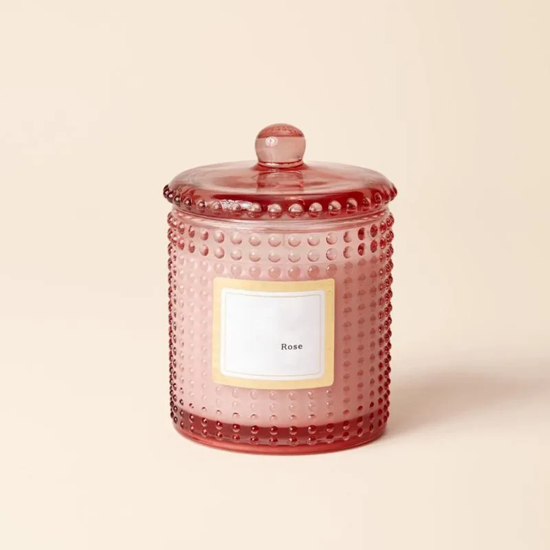 Custom Packing Crystal Infuser Wood Wick Luxury Soy Wax Scented Glass Candles Jars Private Label