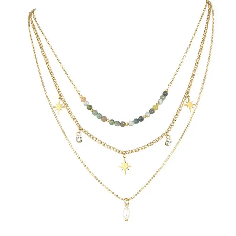 Fashion Jewelry Necklaces Cross Pearl Initial Woman Butterfly Bracelet Beaded Black Birth Flower Packaging Camellia Necklace