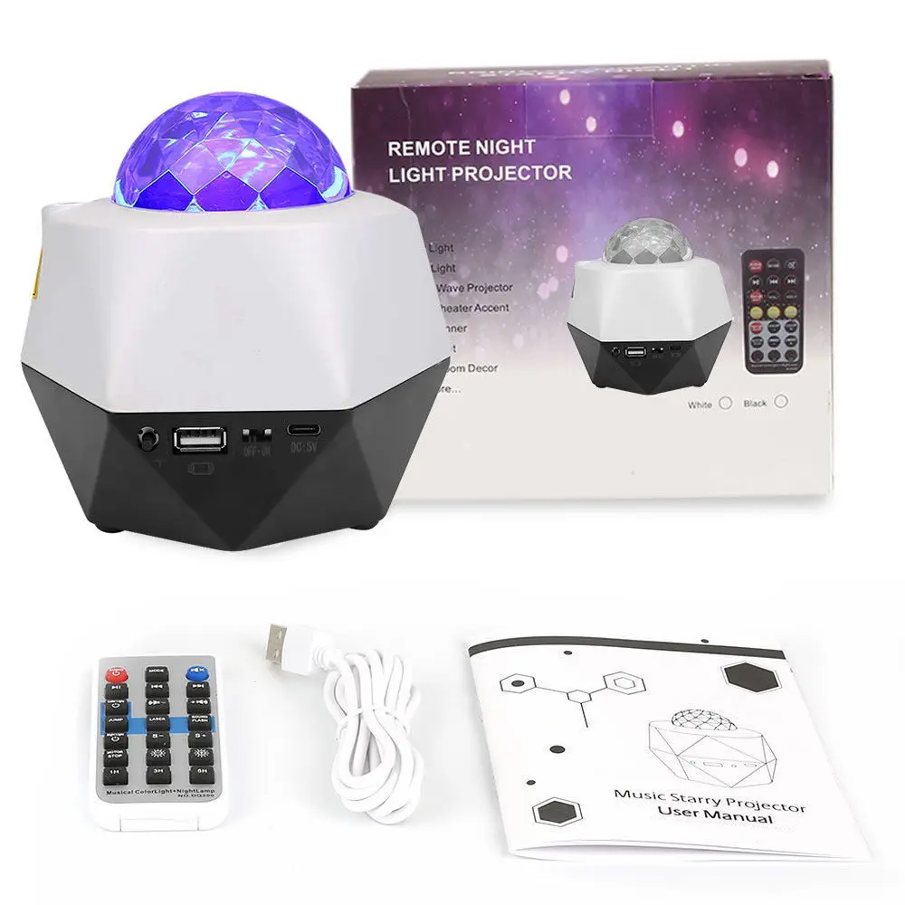 Music Crystal Magic Ball Lamp Outdoor Rotating Stage Led Theater Light UFO Led Stage Light