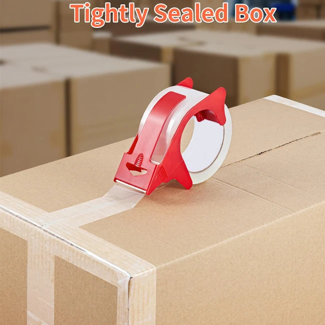 Custom Bopp Adhesive Package Clear Tape with Logo Clear Box Packaging Single Sided Tape for Sealing Custom Bopp Tape