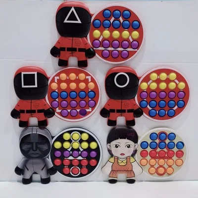 Squid Game Boss products Girl Popper It Fidget Toys Simple Dimple Bubbles Premium Anti-Stress Random Toy Popper It Fidget Toys