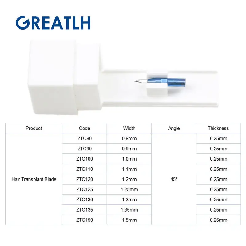 Factory direct sale Top Quality Sapphire Hair Transplant Knife Sapphire Blades And Sapphire Handle