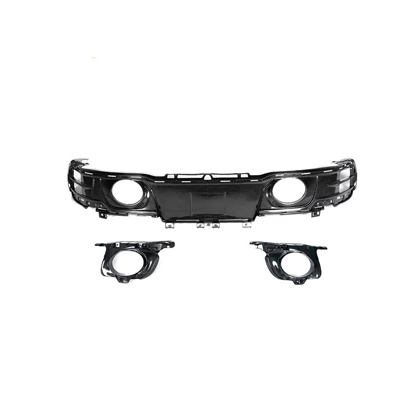 Langyu Car Modifaction Accessories Rear Lip Dry Carbon Fiber Rear Bumper Lip For Porsche 911 992 OEM Style Rear Diffuser