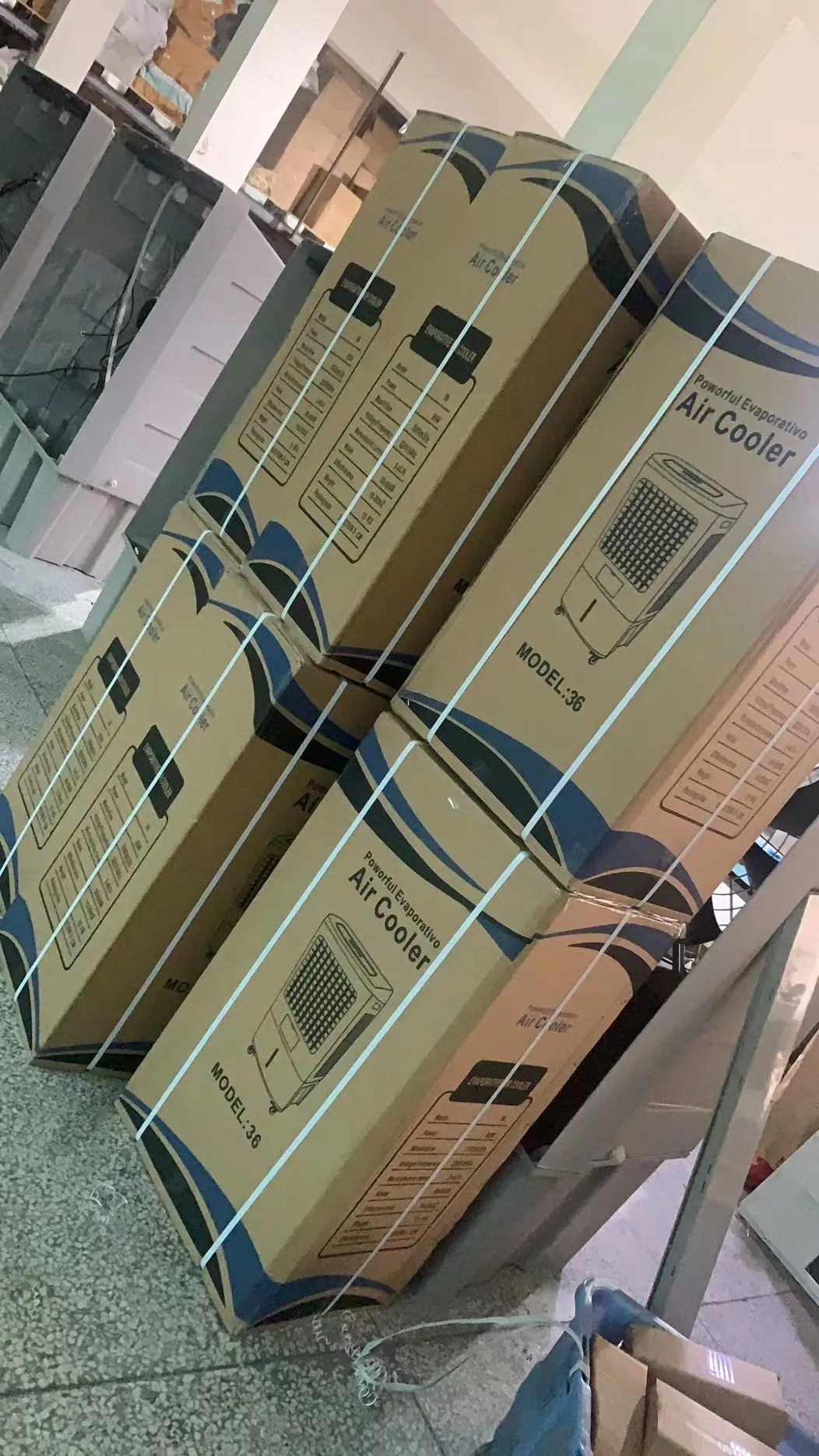 Factory Price Mini Portable Rechargeable Air Cooler Conditioner Industrial Evaporative Stand Air Cooler Fan