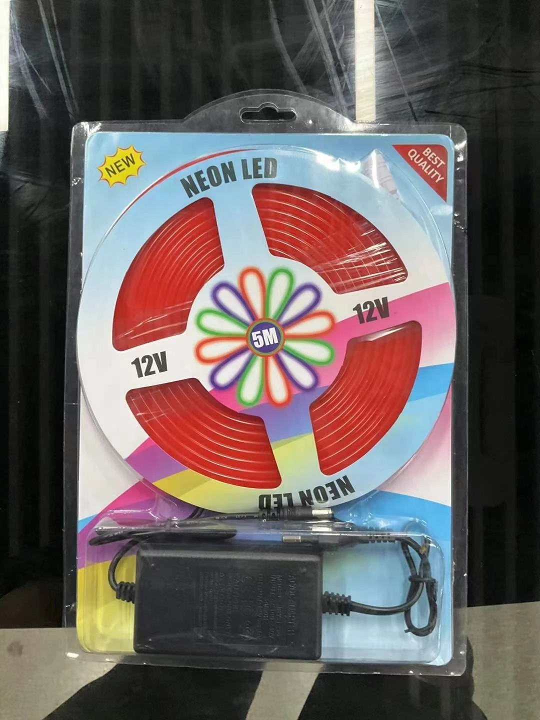 2835-120D 5*11 силиконовая имитация неонового гибкого низкого напряжения Светодиодная лента уличная водонепроницаемая света + адаптер 12 В