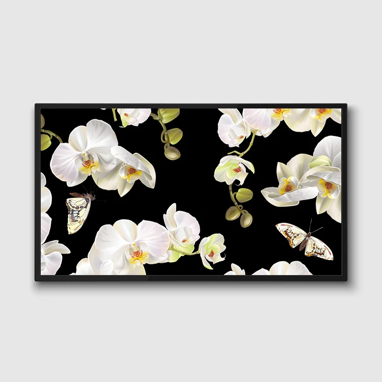 21 27 32 49 55 inch thin HD 4k led big lcd commercial advertising display screen smart wall mounted touch screen monitor