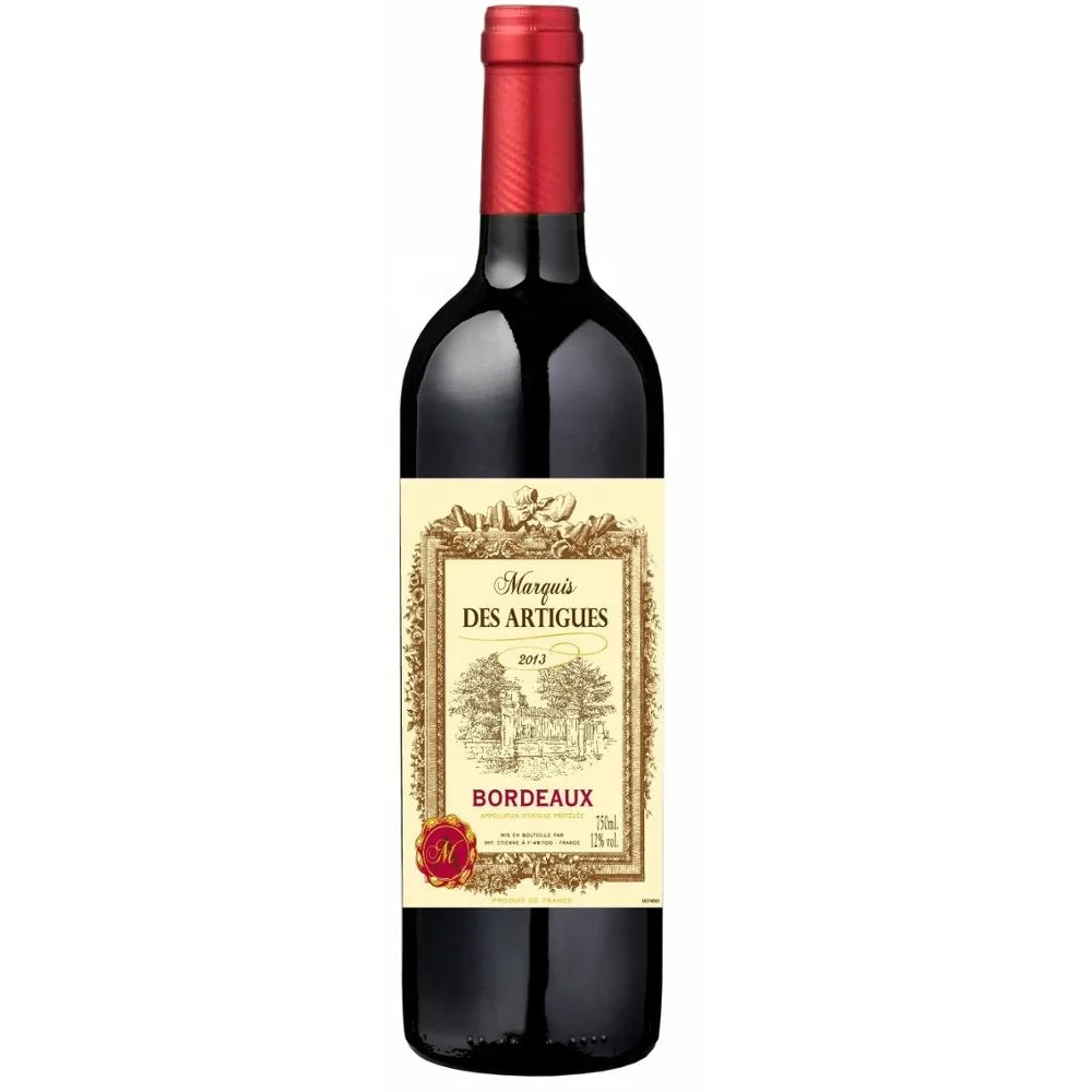 
Высококачественное вино Marquis des Artigues Бордо AOP из Франции 