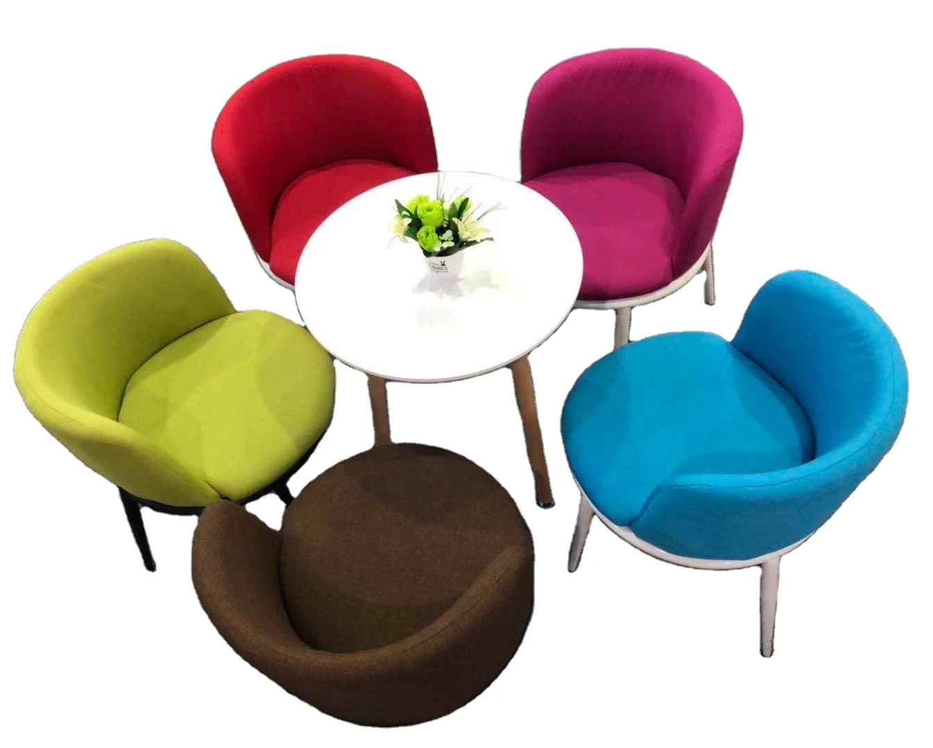hot selling modern metal frame velvet fabric leather seat dining chairs (1600089853137)