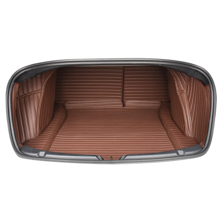 Hot Sale Car Trunk Mat Durable Leather Fully Surrounded Waterproof Trunk Mat for Tesla Model 3 2019-2021
