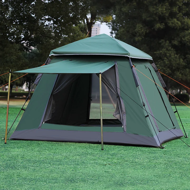 New Style Outdoor Tent 4-5 Persons Full-automatic Double Beach Camping Simple Multi-person Rainproof Camping Tent