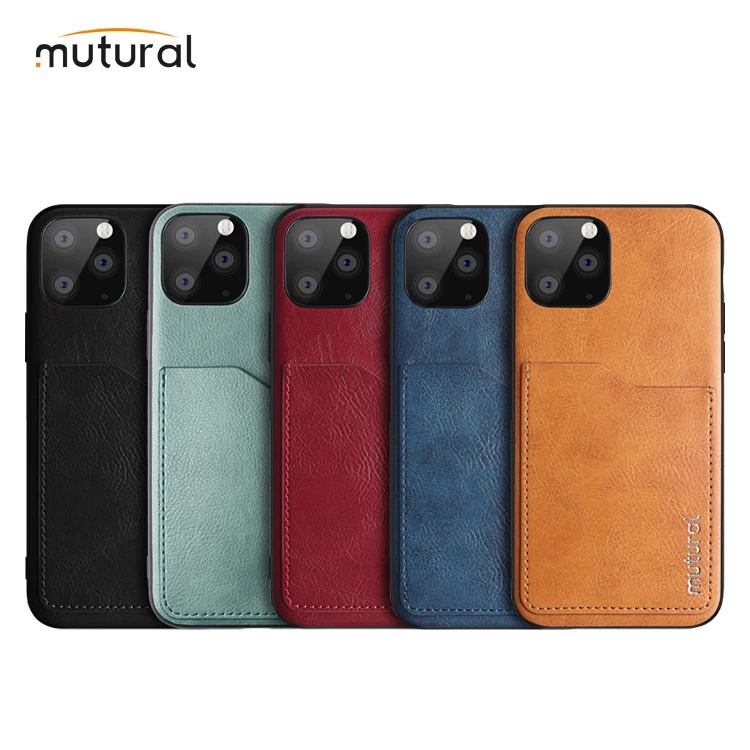 
Mutural Pu Leather Case For iPhone 12 With Card Holder, Smart Mobile Phone Bags Case For iPhone SE2 2020 