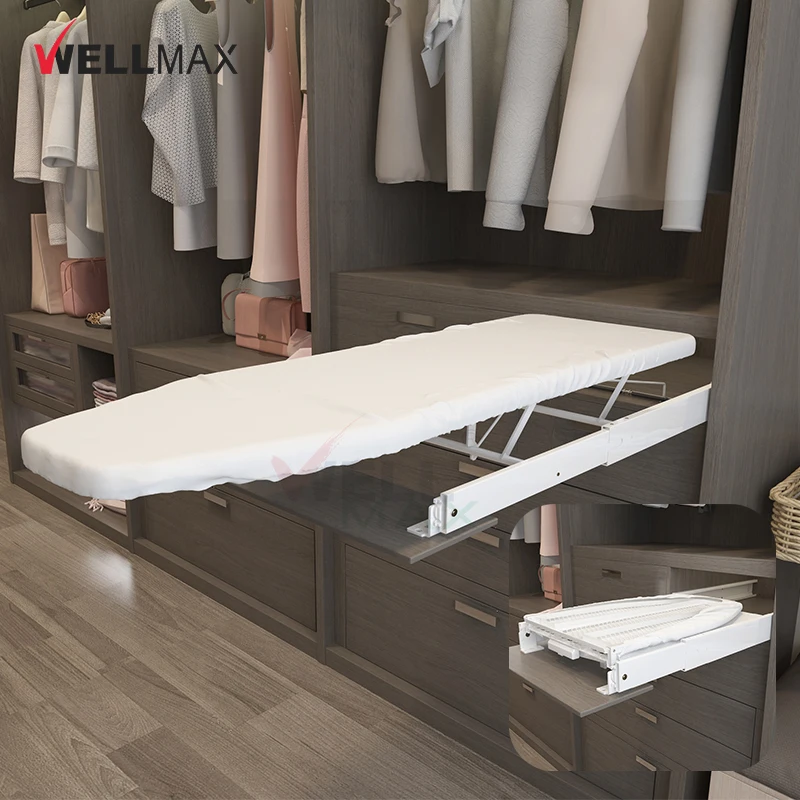 WELLMAX многофункциональная Выдвижная настенная Складная гладильная доска для небольших помещений