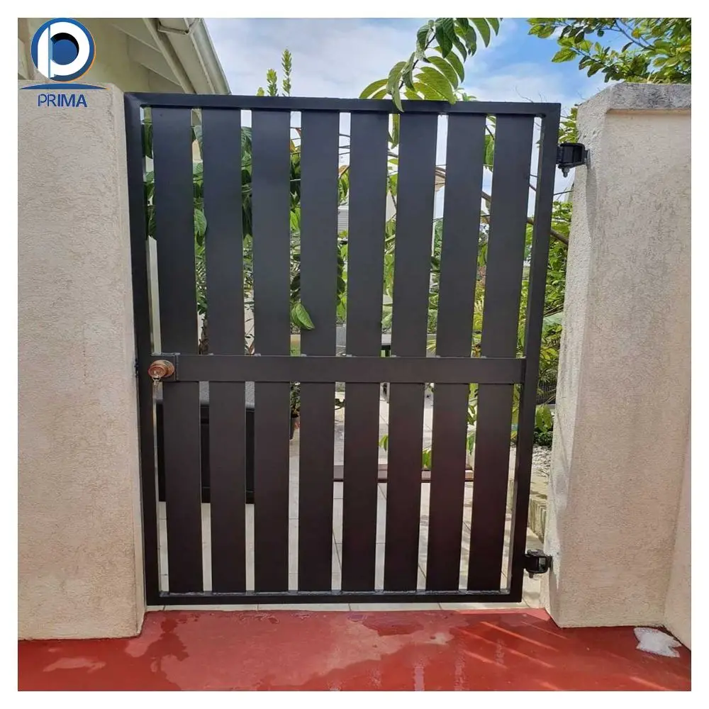Prima new products gate fence  fence gate door professional wrought iron gate and fence