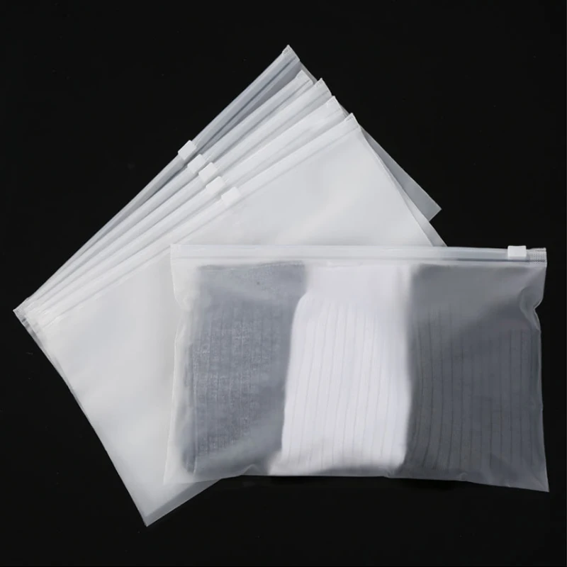 Многоразовые матовые пластиковые слайдер для хранения CPE Zip Lock упаковка сумка