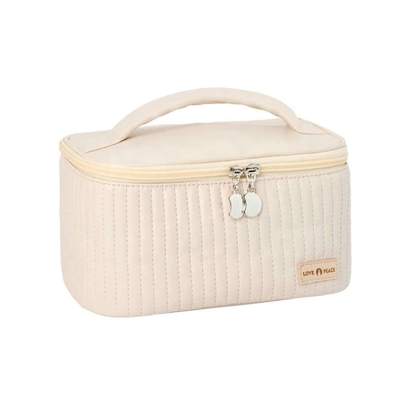 High quality large capacity  PU makeup Organizer makeup bag cosmetic bags