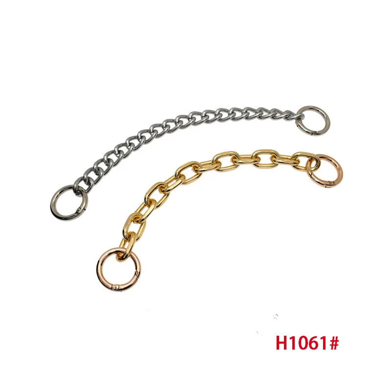 hot sale bag chain extender aluminium alloy easy going snap buckle handbag metal strap DIY Shoulder straps