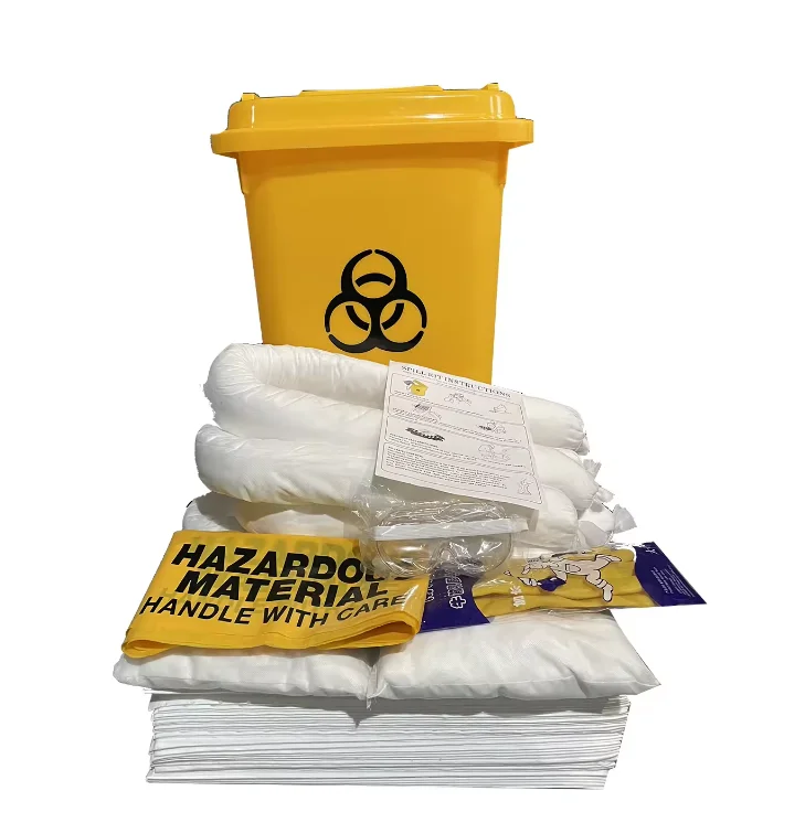 Chemicals spill kits 240liter Oil Absorbent Boom Spill Kit Cleaning Chemical and liquid Leakage Absorbing  240L