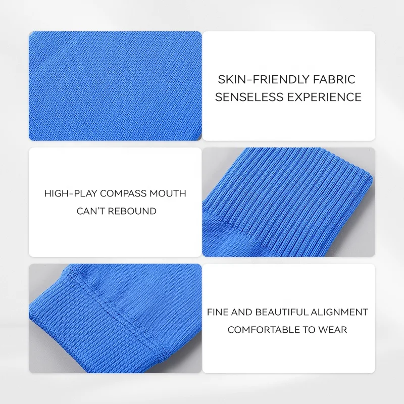 Lingtu Wholesale Pre cut football shin pads sleeves Leg sleeves socks for youth men Socks Sleeve Soccer tube Footless Sock