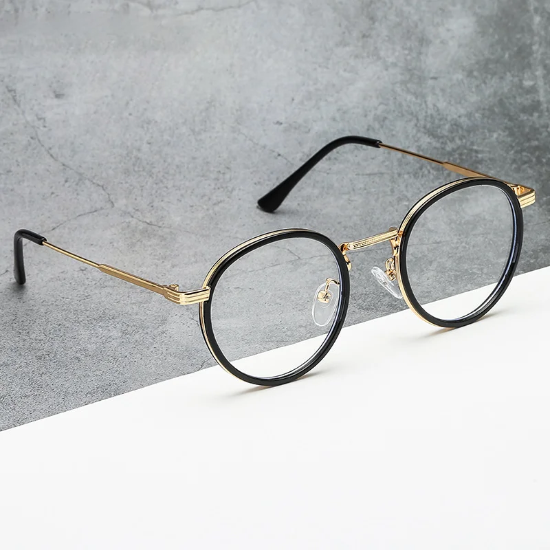 2023 New arrival round shape frame anti-blue light glasses optical frame for women