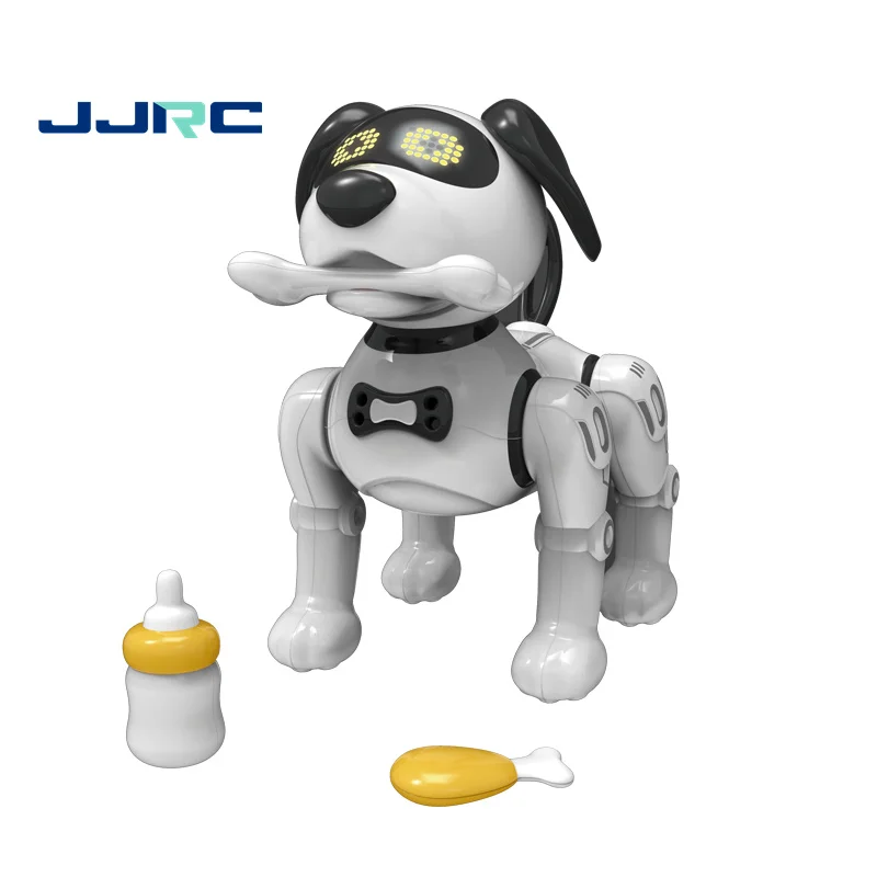 JJRC R19 Tiktok Hot Selling Intelligent Sensing Interactive Puppy RC Robot Voice Command Robotic Handstand Dancing Dog Robot