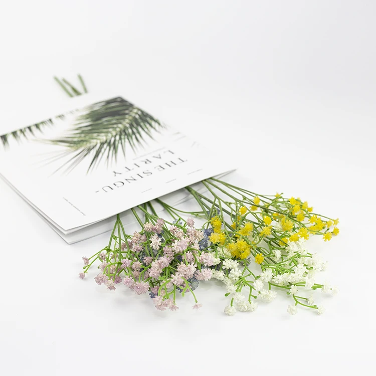 Factory wholesale wedding decorative baby breath gypsophila artificial flowers arrangements