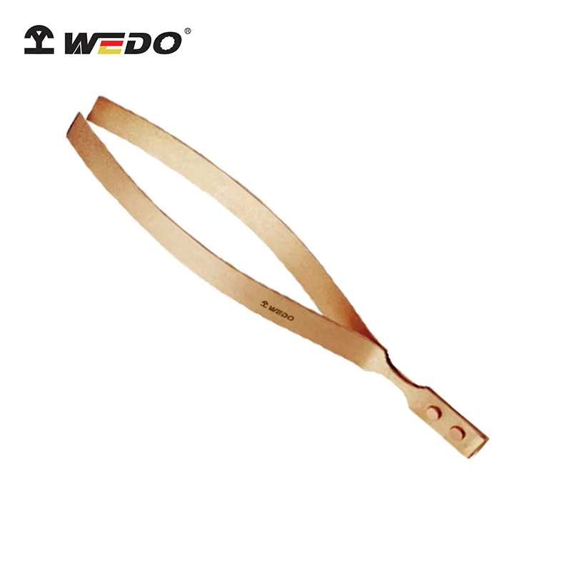 WEDO German DIN standard& BAM Certification ATEX Non-Sparking Flat Nose Tweezers