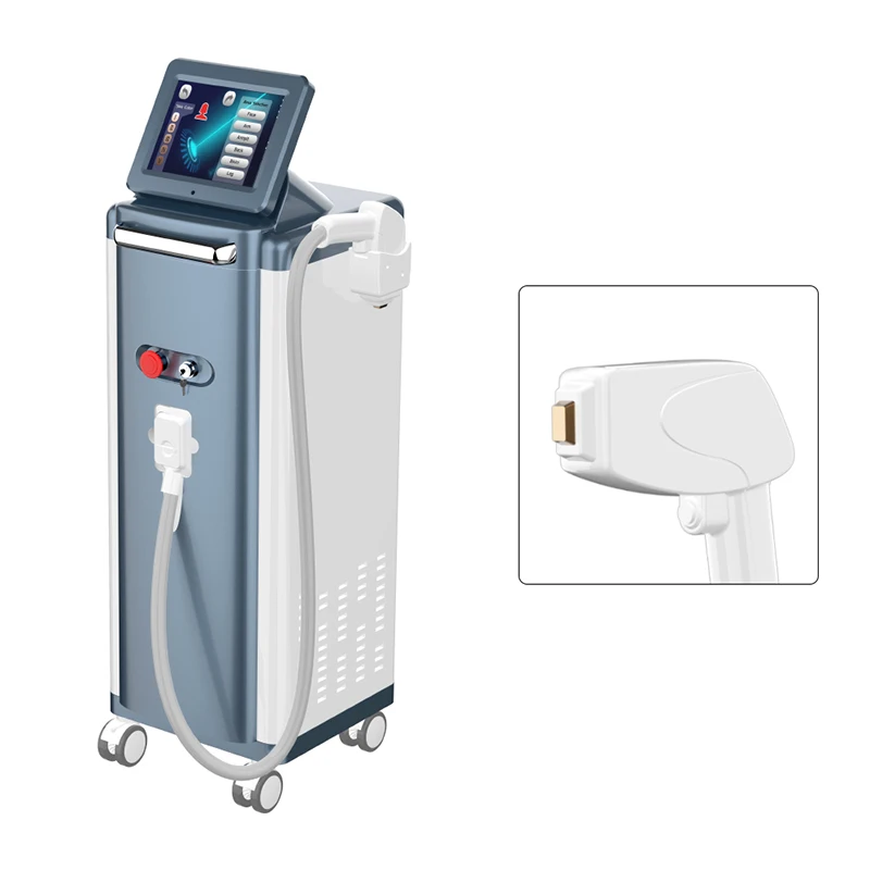 High intensity diode laser hair removal machine price 2 handle 3 wavelength laser beauty equipment