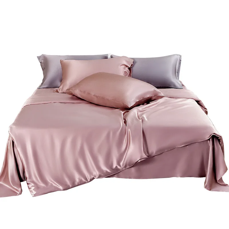 2024 Hidden Zipper Enveloped Hypoallergenic Silk Satin Pillowcase 100% Mulberry Pillow Case with Gift Box Set