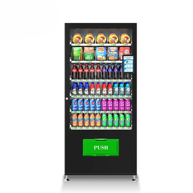 60-200 Servings Vending Machine For Foods And Drinks Self-service Vending Machine