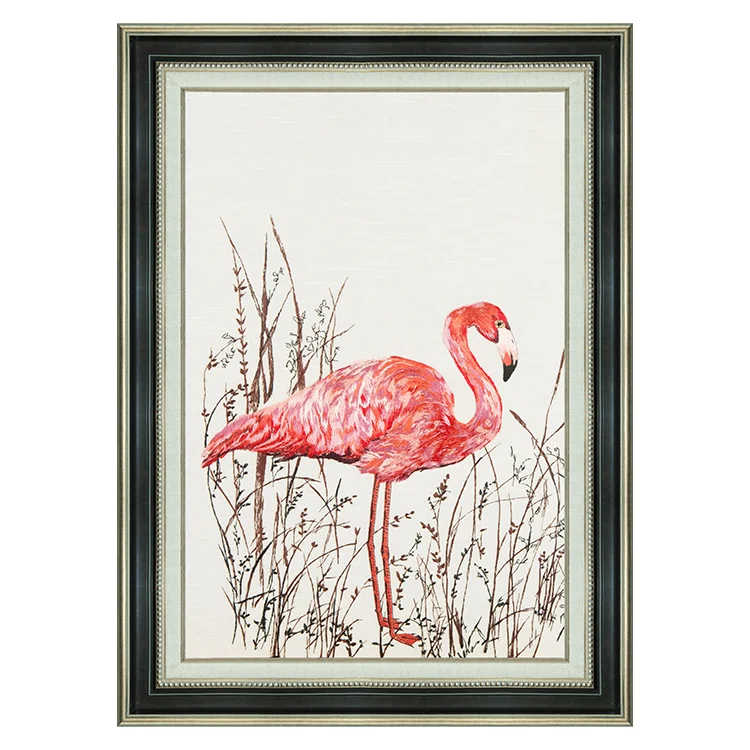 Guanpai new Chinese modern light luxury abstract flowers and birds embroidery hanging paintings