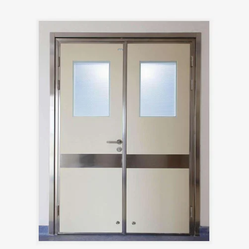 Guangzhou hospital laminated HPL flush doors airtight