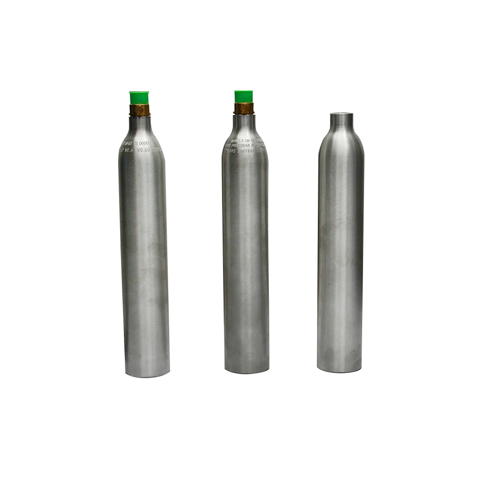 Высокое давление пустой 0.6L Co2 алюминий газовый баллон с TR21-4 игольчатый клапан для изготовитель содовой