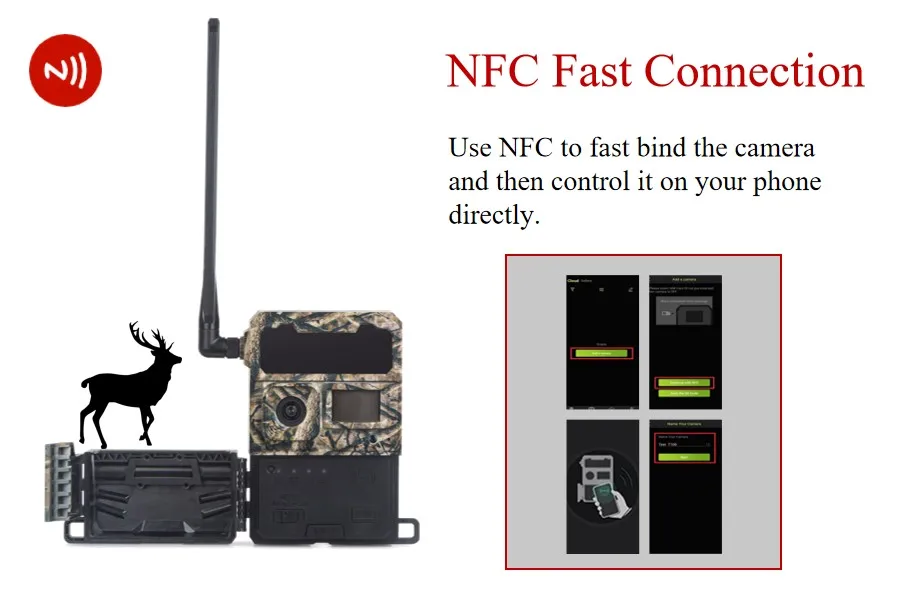 WILLFINE 12mp камера для ловушки дикой природы 4g nfc управление приложением сим-карты охотничий след