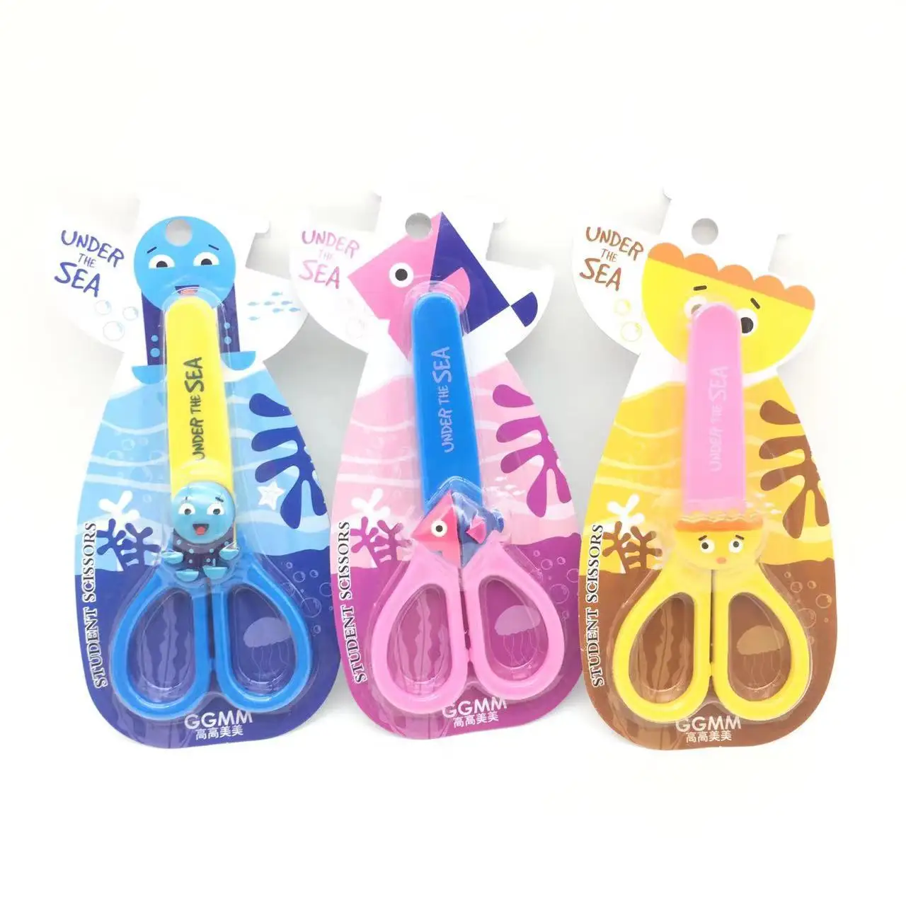 Безопасные ножницы черепаха, клоун, медуза, Детские ручные ножницы «сделай сам», ножницы для бумаги, не повреждают руки, ножницы