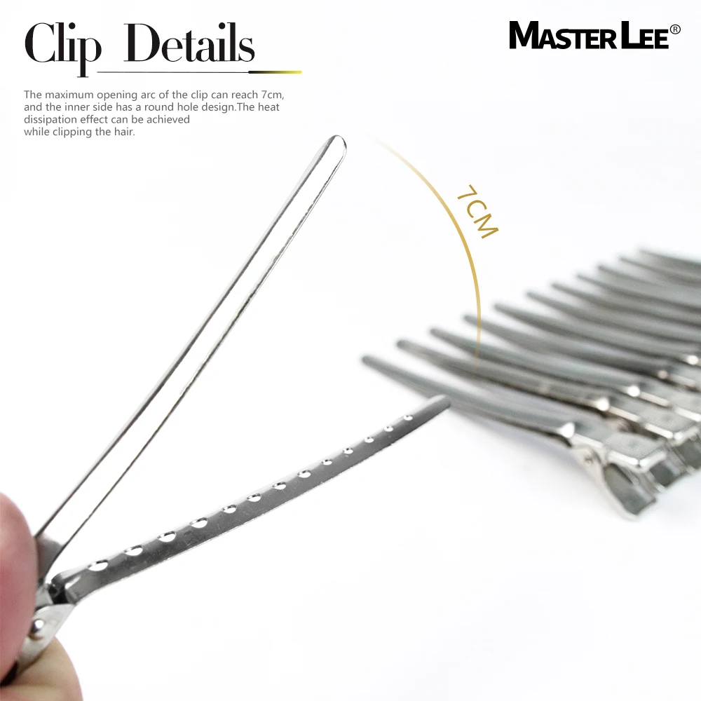 Masterlee Professional Stainless Steel Hair Clips Small Steel Clip hair crocodile clips