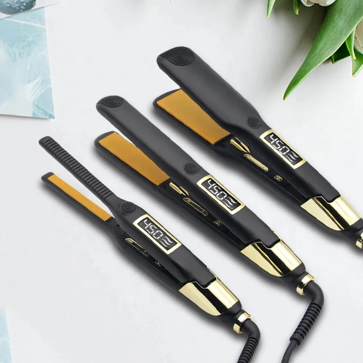 
Ulta 450F Flat Irons Ceramic Plates 2 in 1 Volums Straightening Curling Iron Hair Straightener Customs Flat Iron 