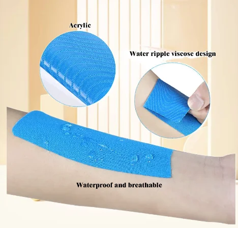 Germany Waterproof Kinesiology Tape Incredible Support for Athletic Sports and Recovery Free Kinesiology Taping Guide