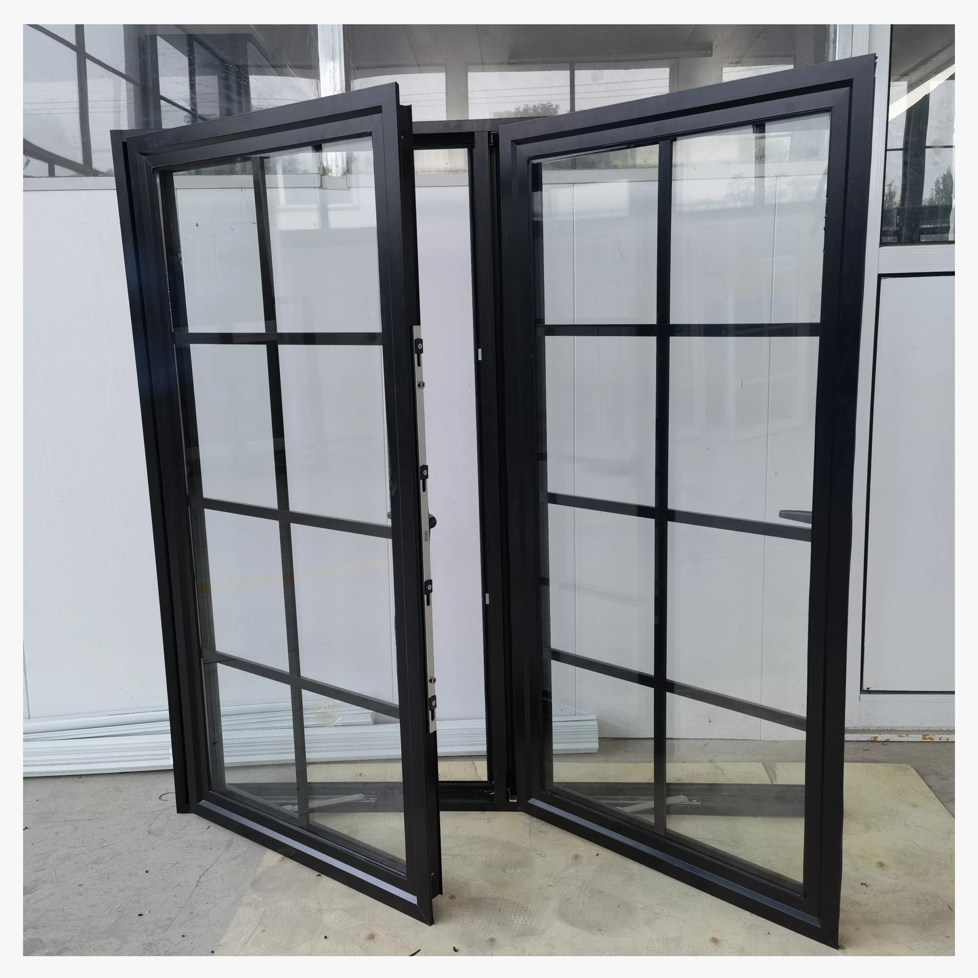 America Standard High Quality Aluminum Fixed Windows Hurricane Impact Big Glass Window Wall