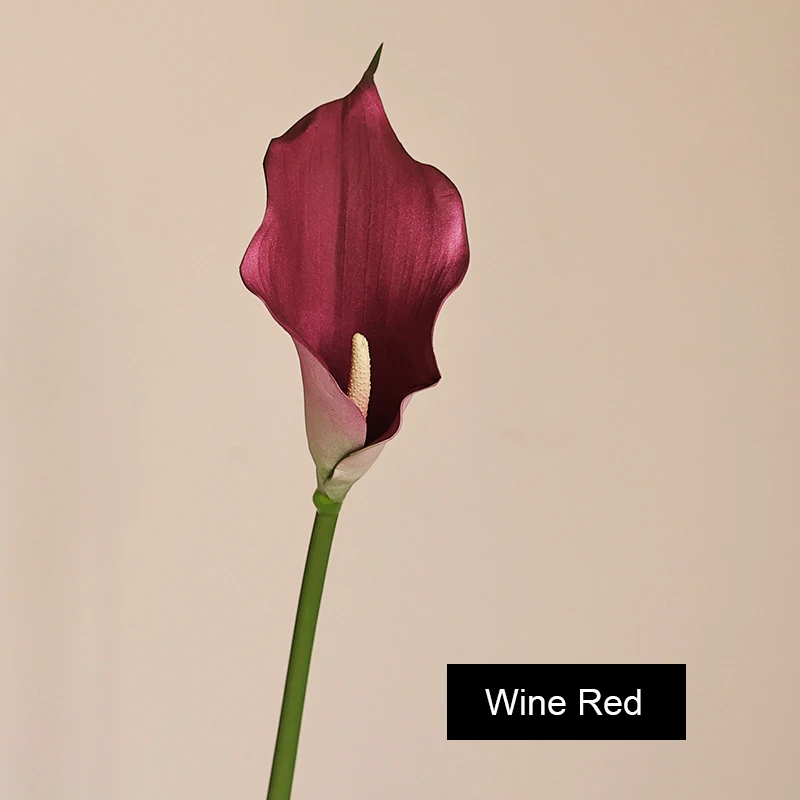 Calla Lily Low MOQ DIY Artificial Flowers for Boho Home Decor Simulation Calla Lily Arrangement Floral EVA Simulation Lily
