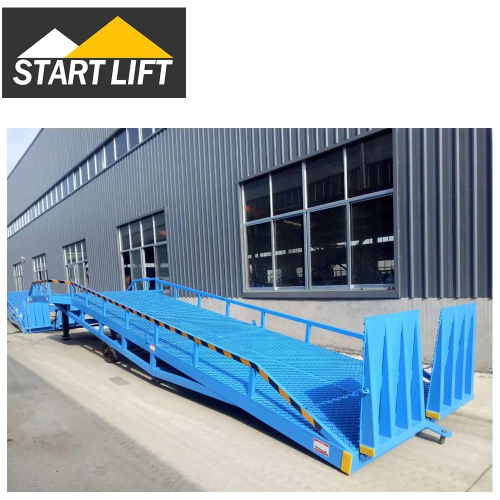 6-12 ton mobile boarding customization hydraulic loading dock ramp manual container loading platform