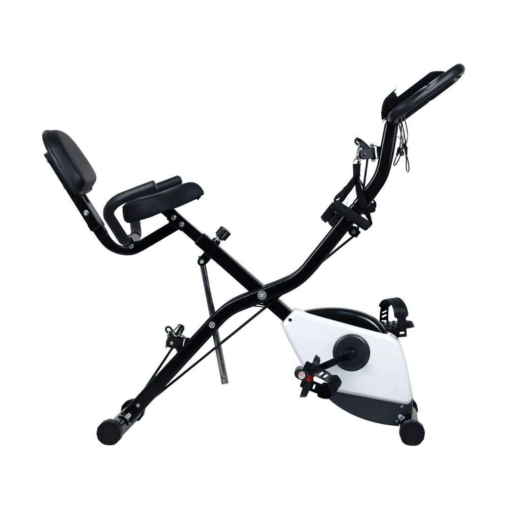 Home Use Indoor X-Bike Steel Dynamic Exercise Pedal Bike with Moving Roller