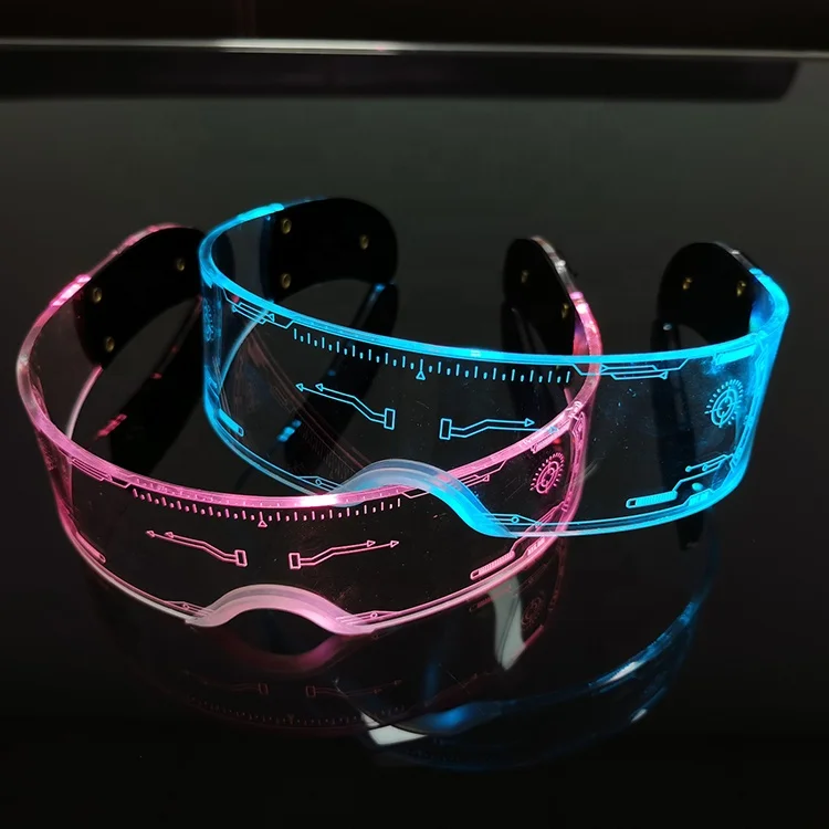 LED light-emitting glasses Christmas party bar music festival Netflix acrylic bungee