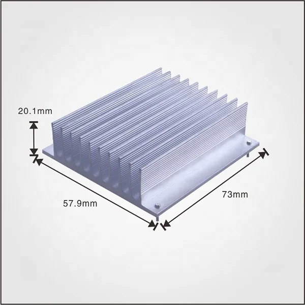 High Quality Custom Black & Red 50W LED Heatsink with Square Pattern Anode IP68 Aluminum Cold Forging Factory OEM